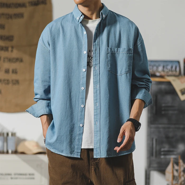 Atlas Denim Shirt - Redwood Main