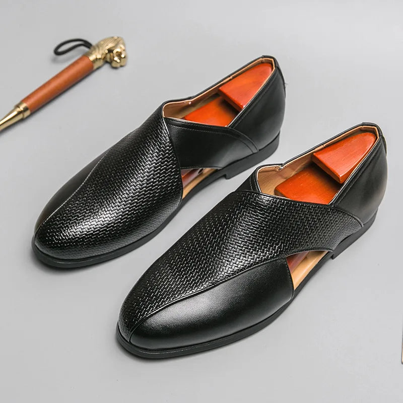 Silvano Genuine Leather Loafers - Redwood Main