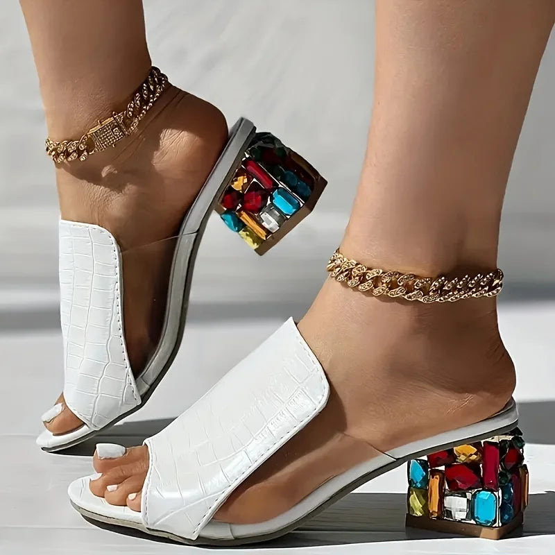 Vivienne Crystal Heels - Redwood Main