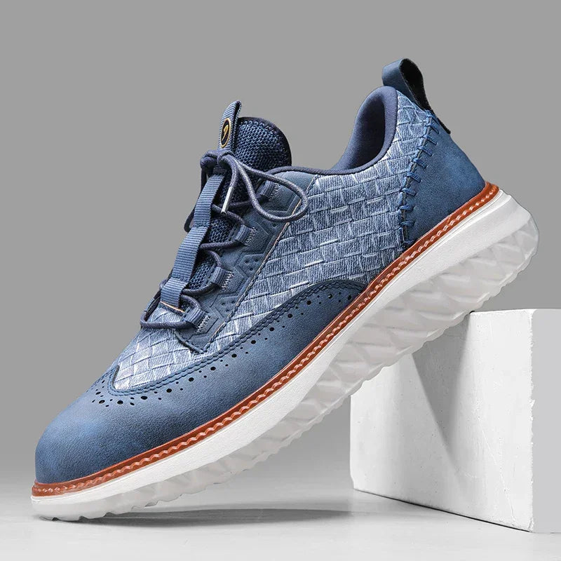 Ascaro Leather Sneakers - Redwood Main