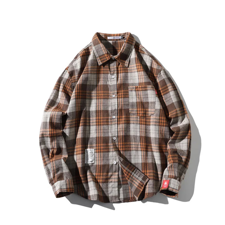 Gridlock Flannel Shirt - Redwood Main