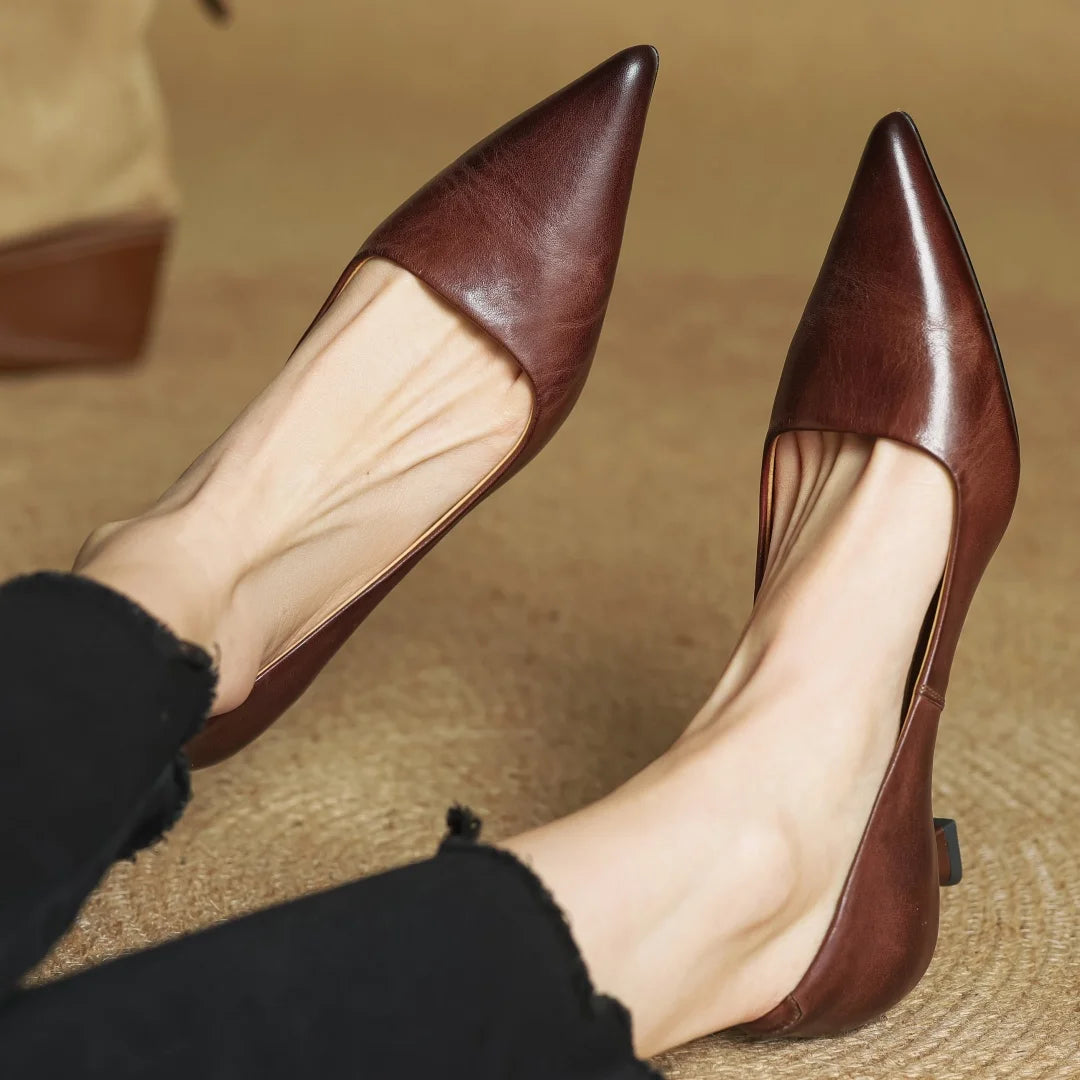 Mirelle Genuine Leather Heels