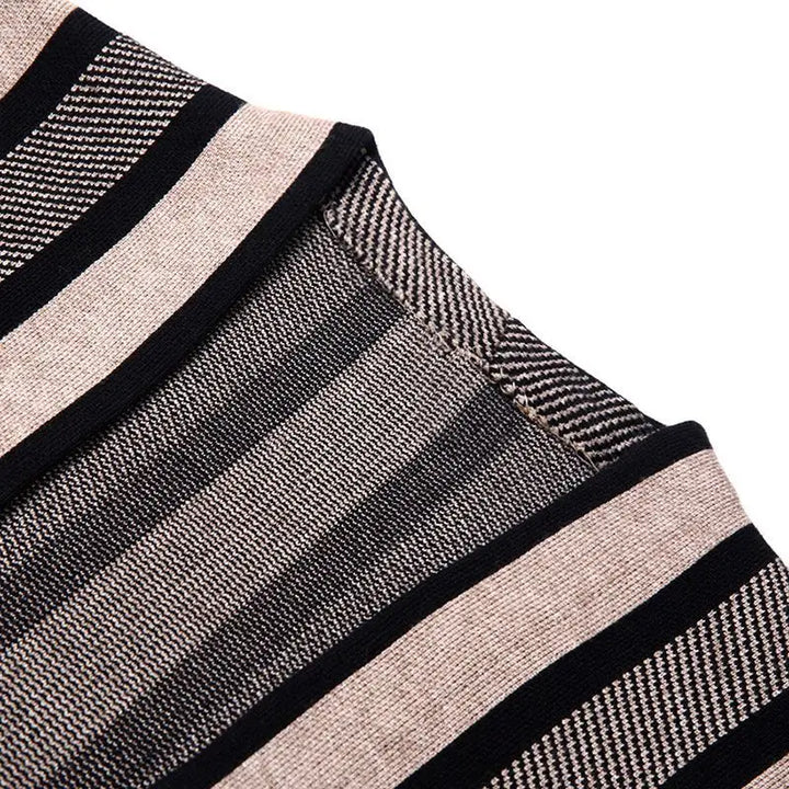 Dapper Stripe Cardigan - Redwood Main