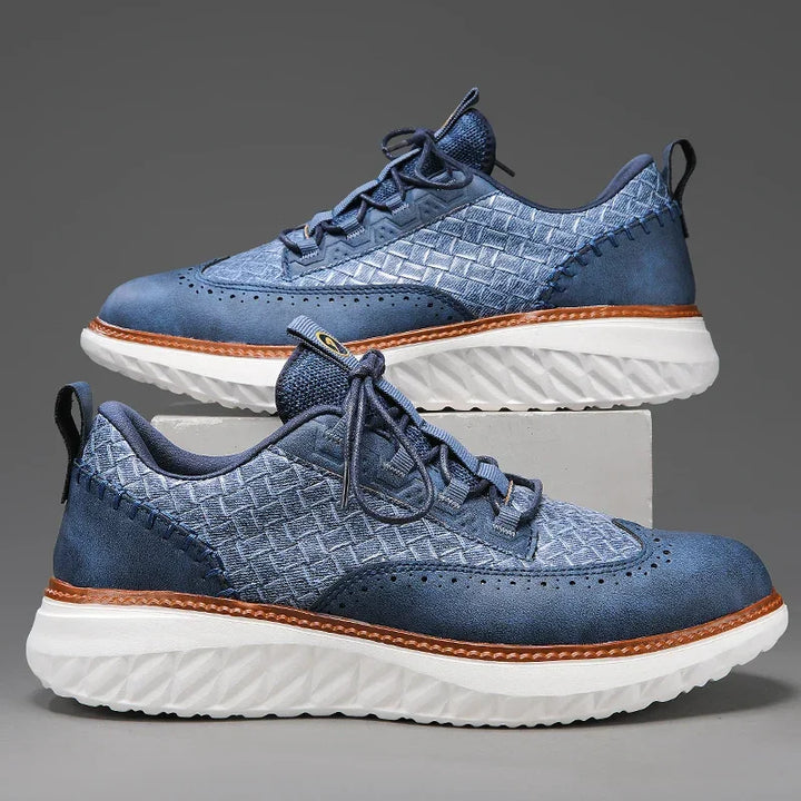 Ascaro Leather Sneakers - Redwood Main