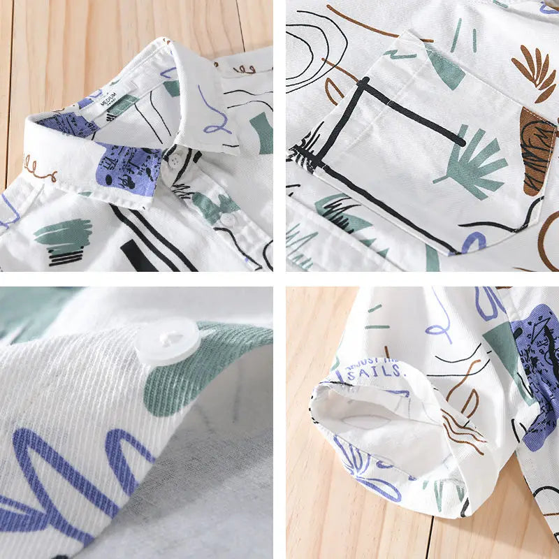Vinito Abstract Shirt - Redwood Main