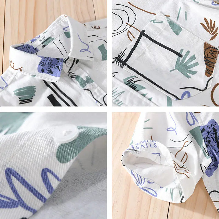 Vinito Abstract Shirt - Redwood Main