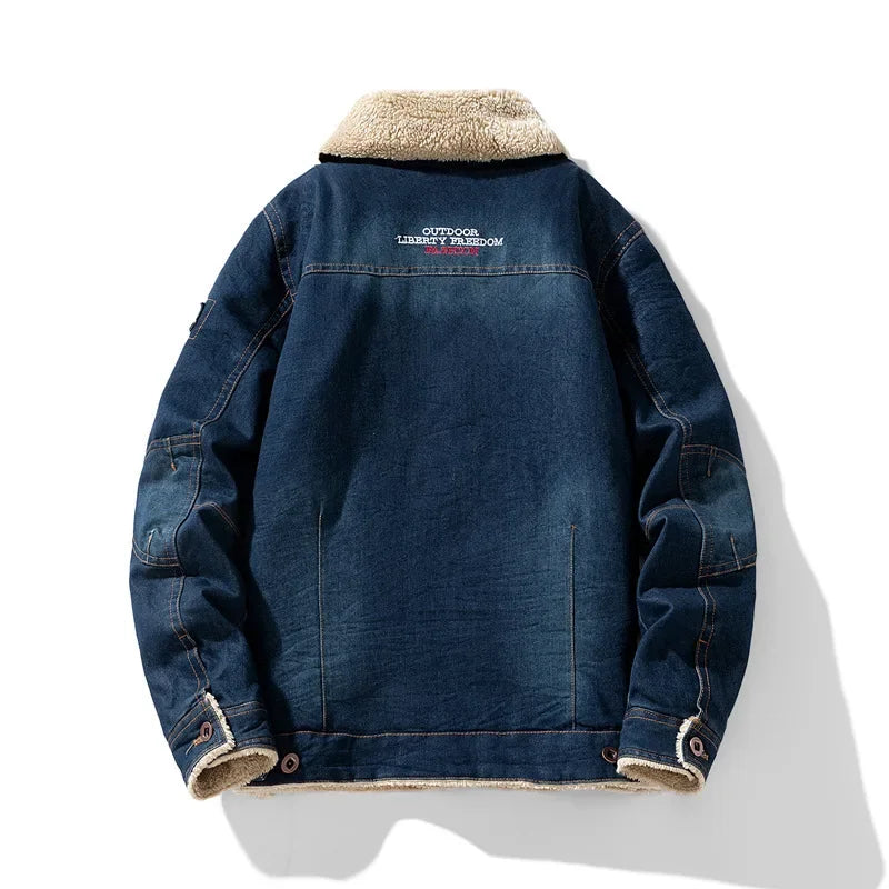 Sherpa Denim Jacket - Redwood Main