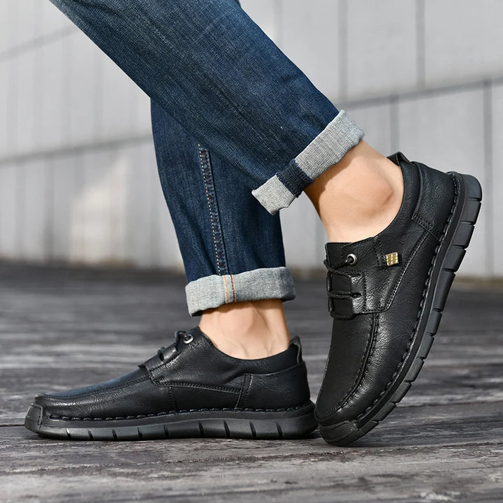 Regent Leather Shoes - Redwood Main