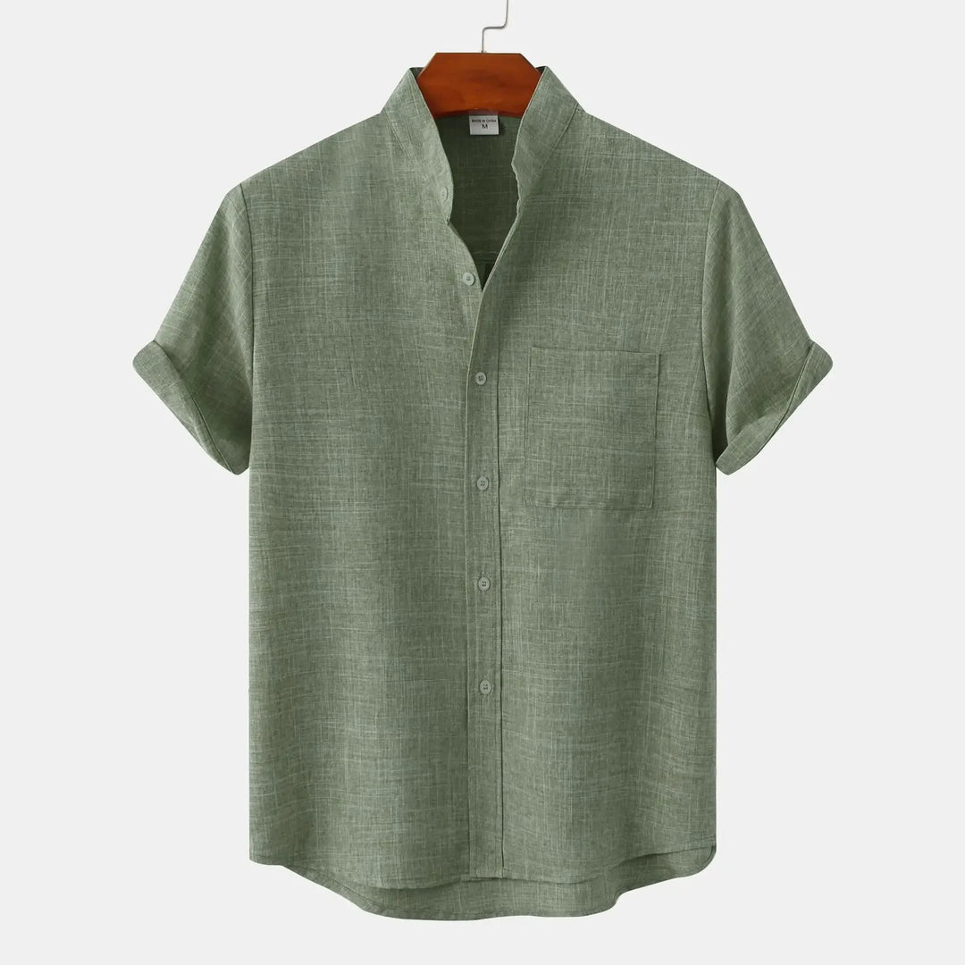 Levante Linen Shirt - Redwood Main