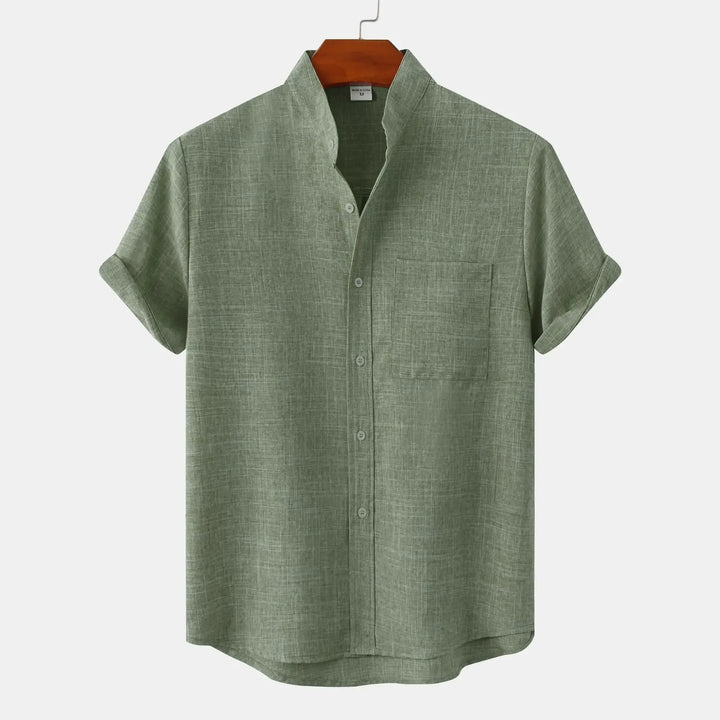 Levante Linen Shirt - Redwood Main