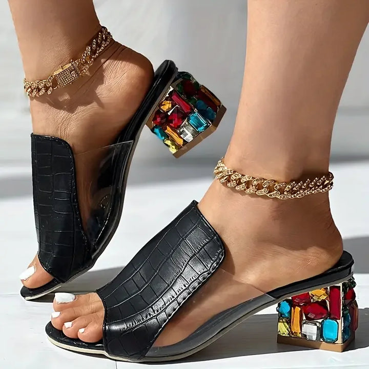 Vivienne Crystal Heels - Redwood Main