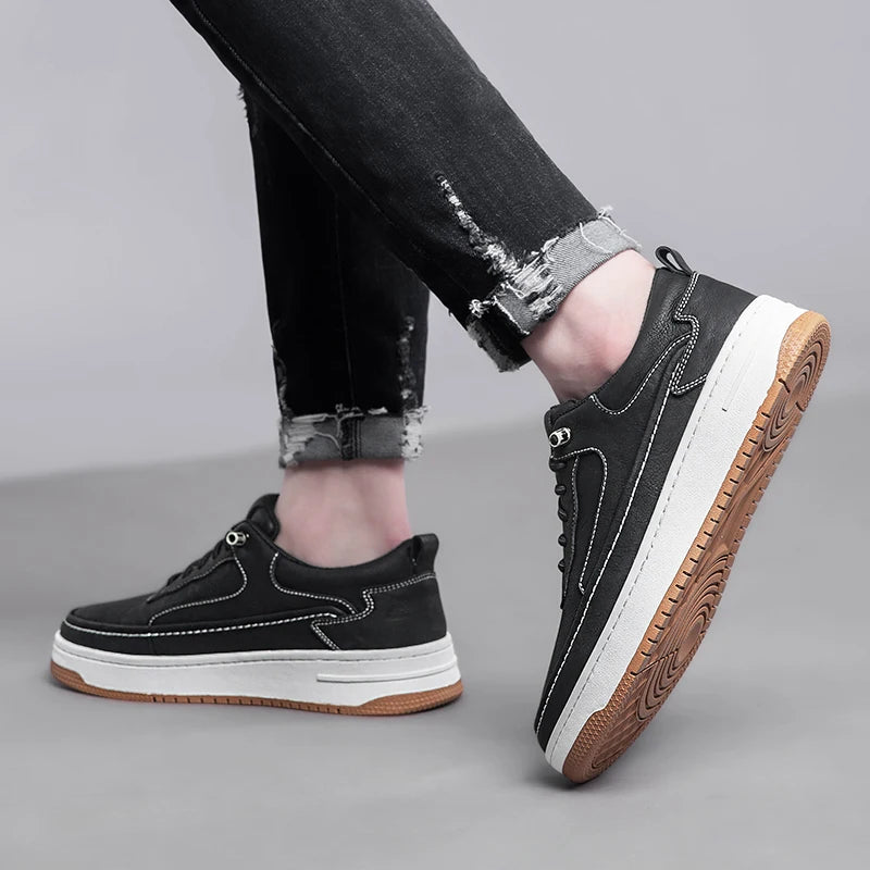 Cooper One Leather Shoes - Redwood Main