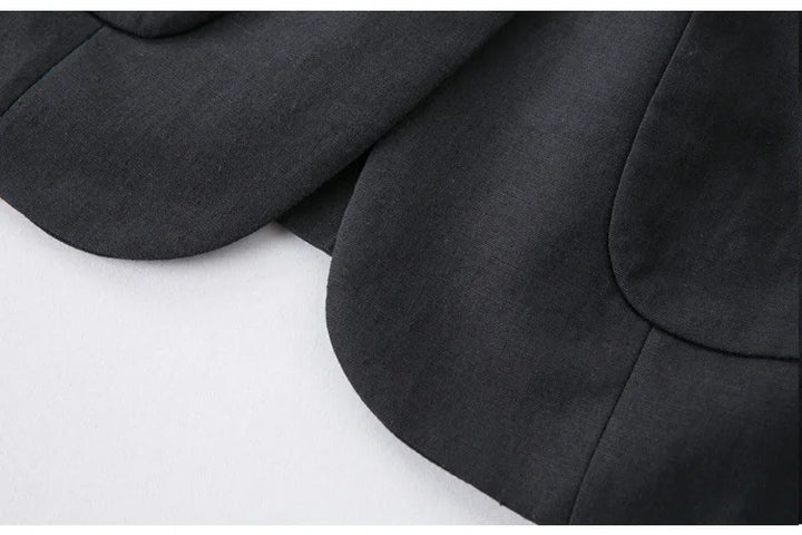 Livia Linen Blazer - Redwood Main