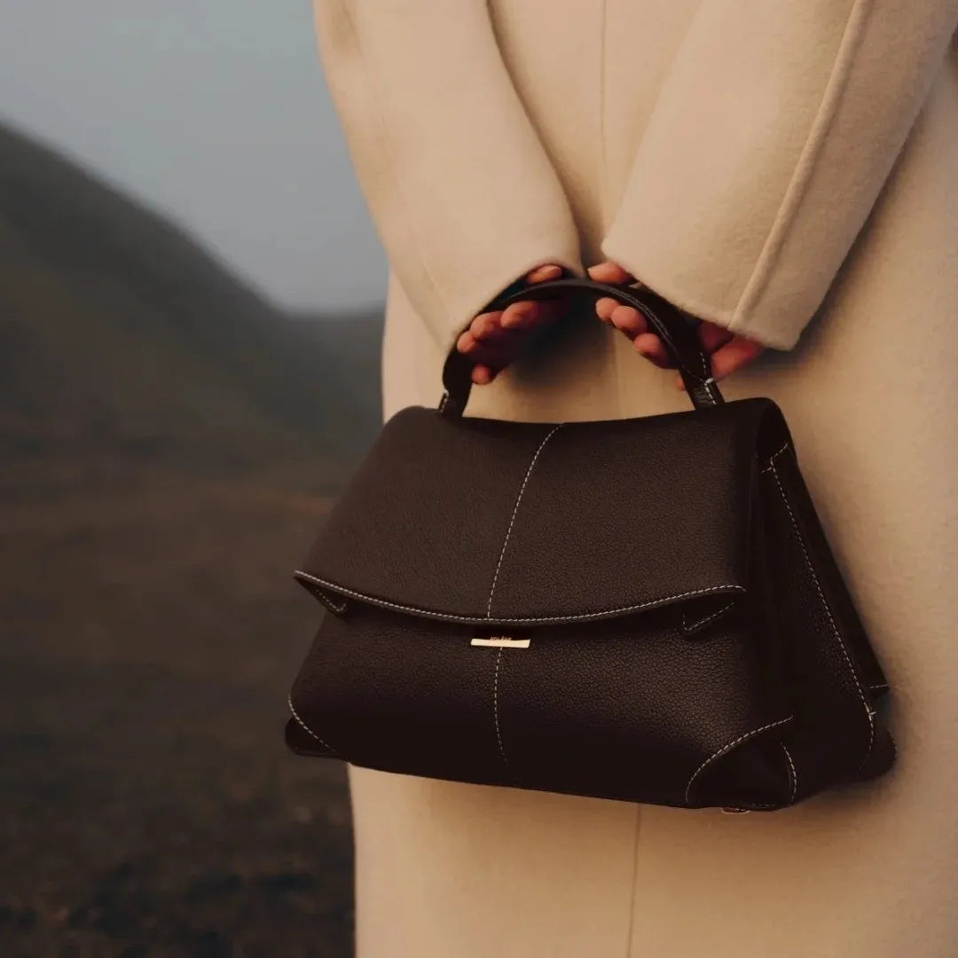 Solène Leather Bag - Redwood Main
