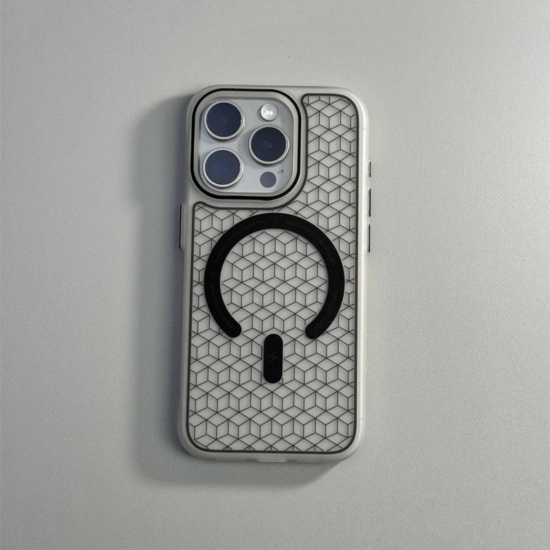 Power Hex Iphone Case - Redwood Main