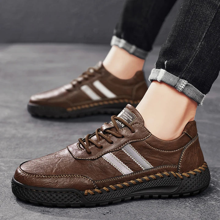 Verano Leather Shoes - Redwood Main