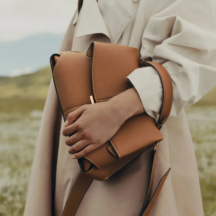 Solène Leather Bag - Redwood Main