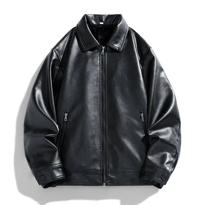 The Maverick Leather Bomber - Redwood Main