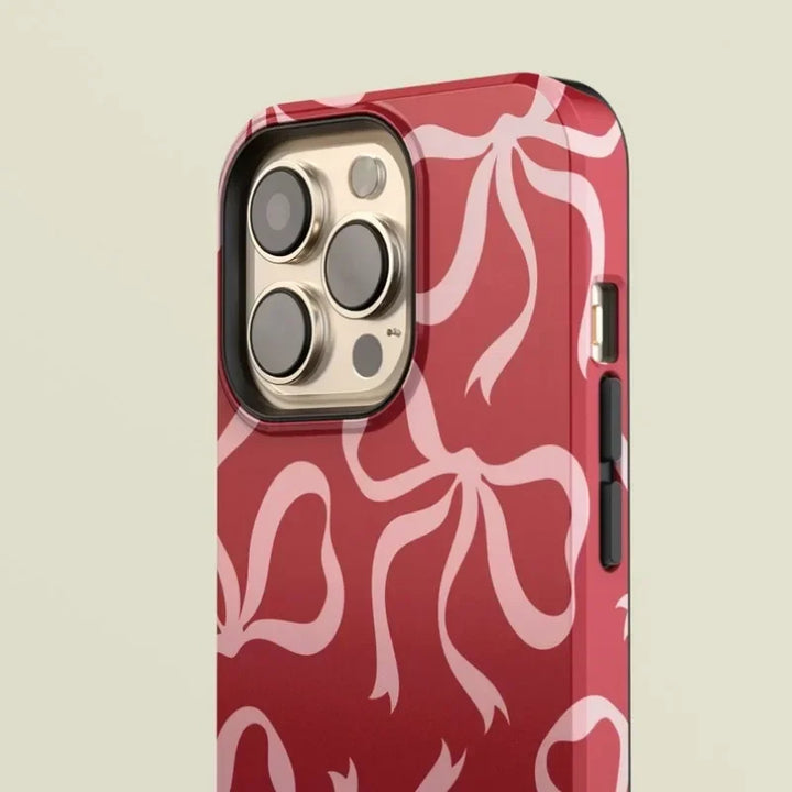 Bow Charm Phone Case - Redwood Main