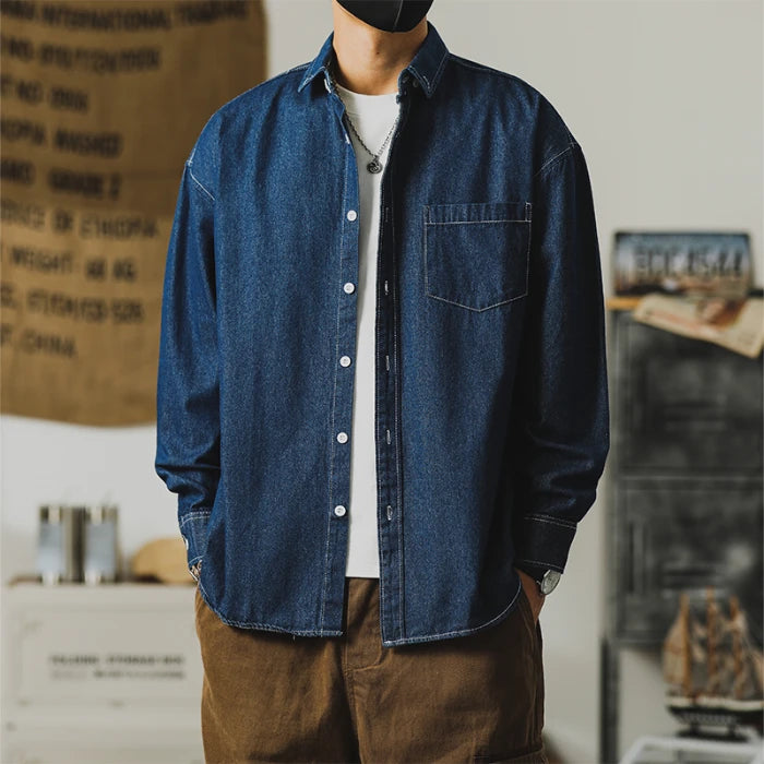 Atlas Denim Shirt - Redwood Main