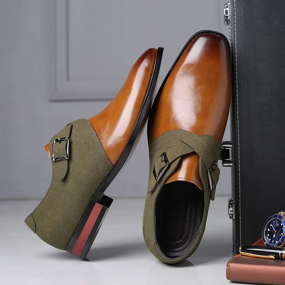 Saville Leather Shoes - Redwood Main