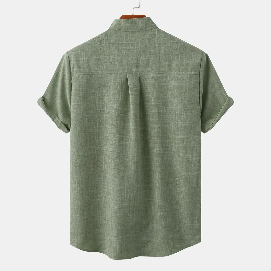 Levante Linen Shirt - Redwood Main