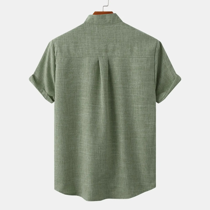 Levante Linen Shirt - Redwood Main