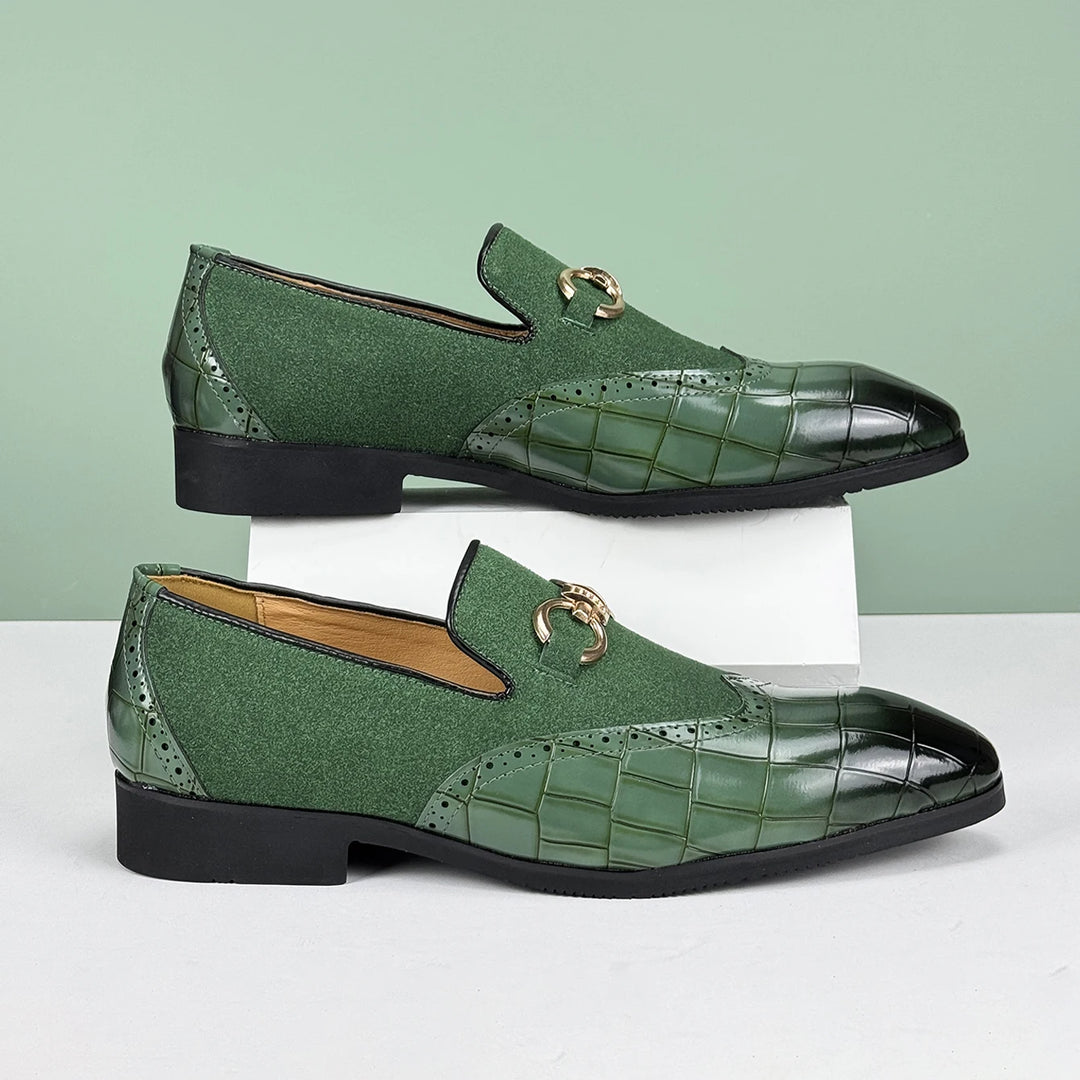 Valerio Leather Loafers - Redwood Main