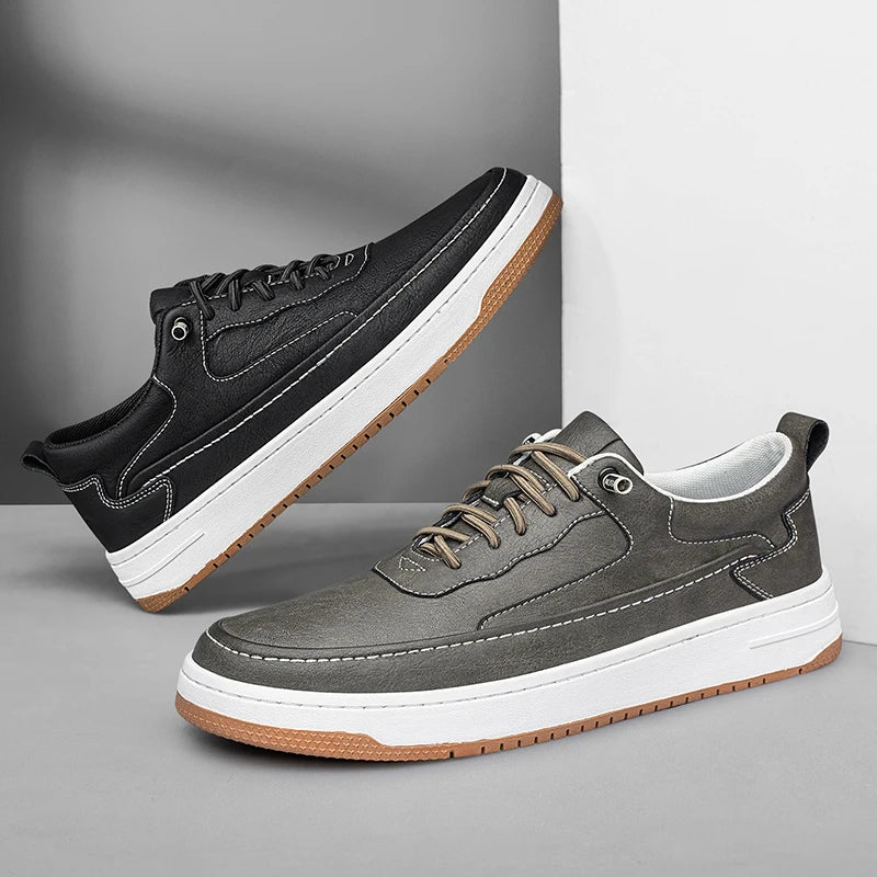 Cooper One Leather Shoes - Redwood Main