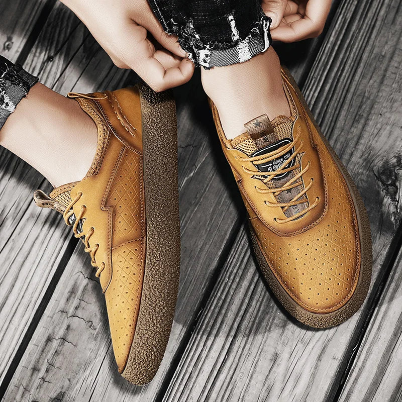Carrington Genuine Leather Shoes - Redwood Main