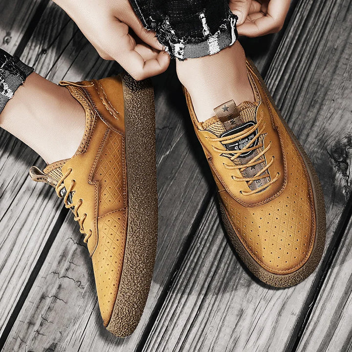 Carrington Genuine Leather Shoes - Redwood Main