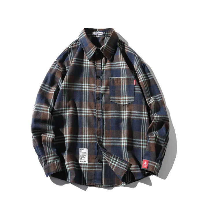 Gridlock Flannel Shirt - Redwood Main