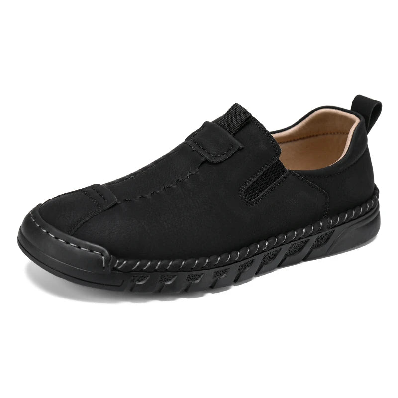 Bennett Genuine Leather Loafers - Redwood Main