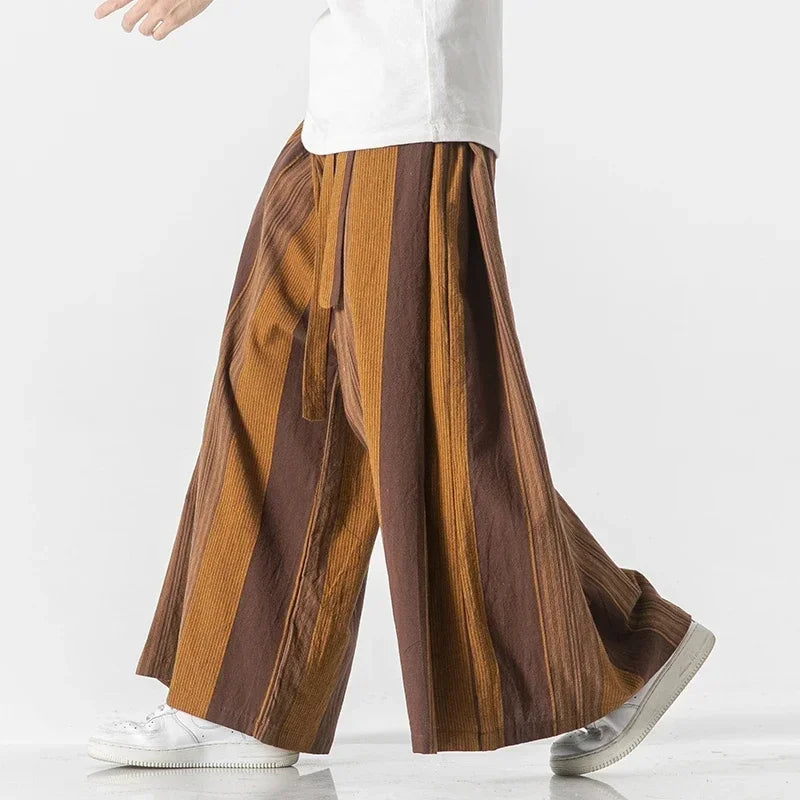 Swayline Cotton-Linen Pants - Redwood Main