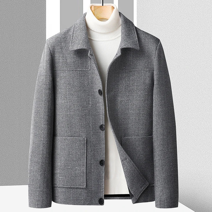 Lorenzo Herringbone Jacket - Redwood Main
