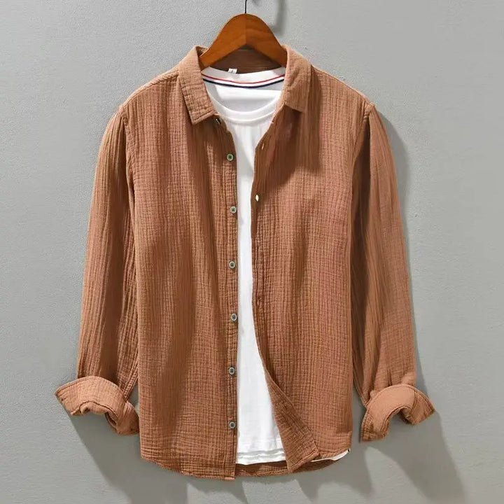 The Selway Cotton Shirt - Redwood Main