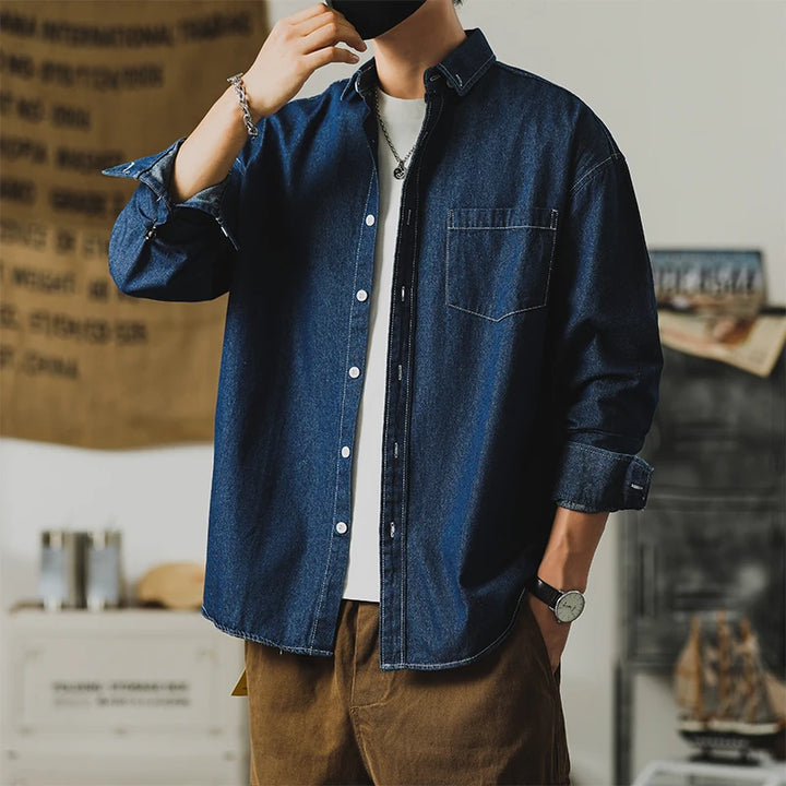 Atlas Denim Shirt - Redwood Main