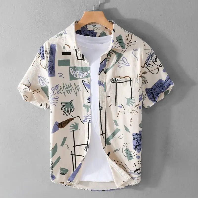 Vinito Abstract Shirt - Redwood Main