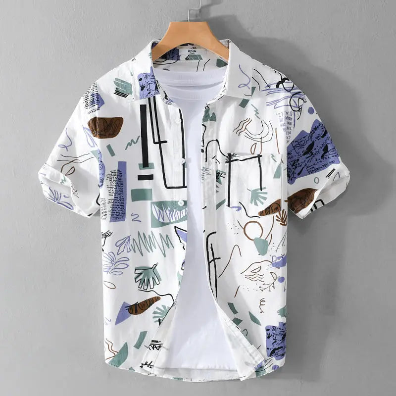 Vinito Abstract Shirt - Redwood Main