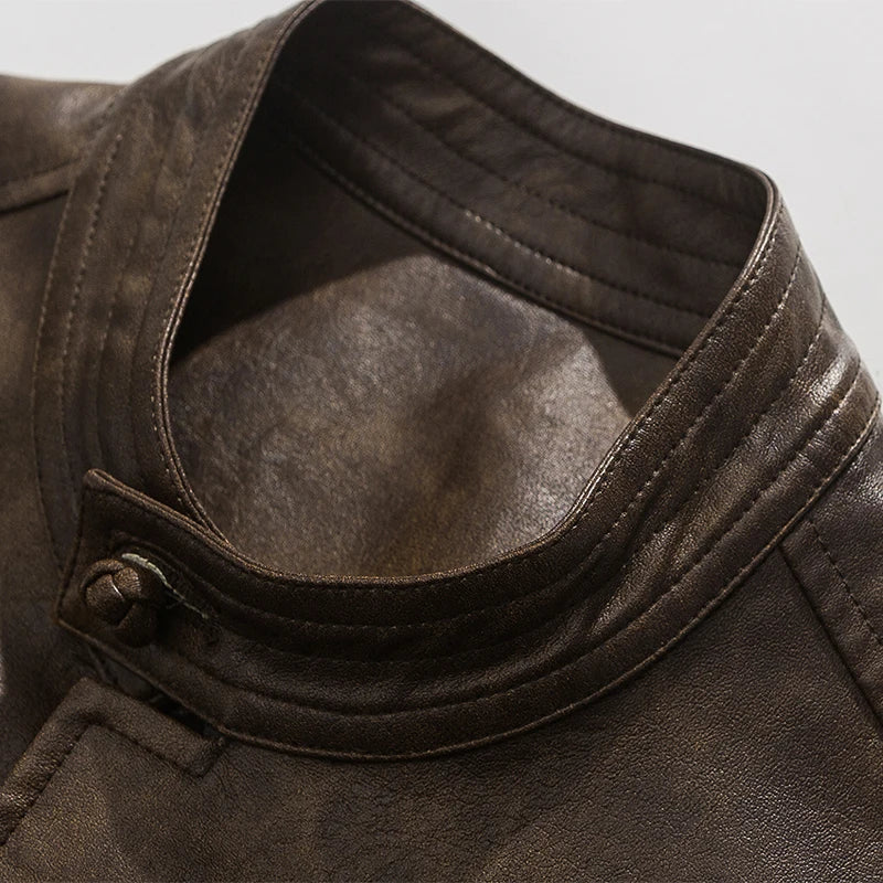Mystic Leather Jacket - Redwood Main