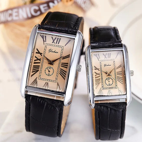 Grandeur Leather Watch - Redwood Main