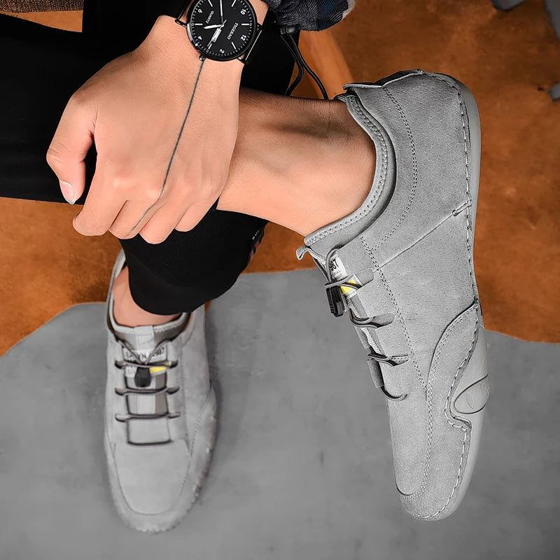 Wayfinder Leather Shoes - Redwood Main