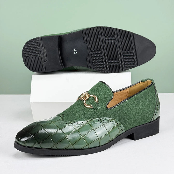 Valerio Leather Loafers - Redwood Main