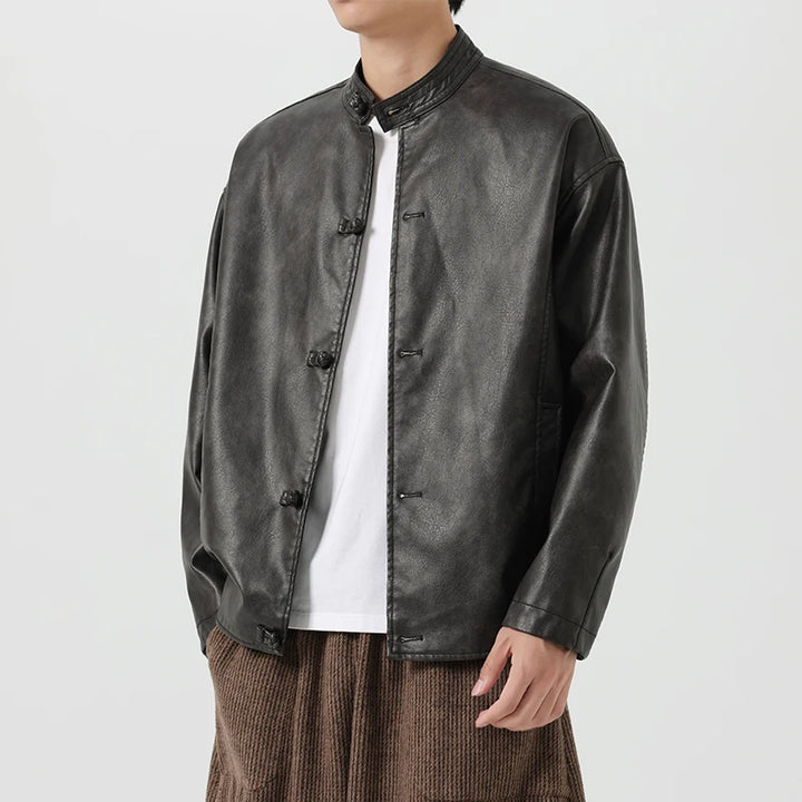 Mystic Leather Jacket - Redwood Main