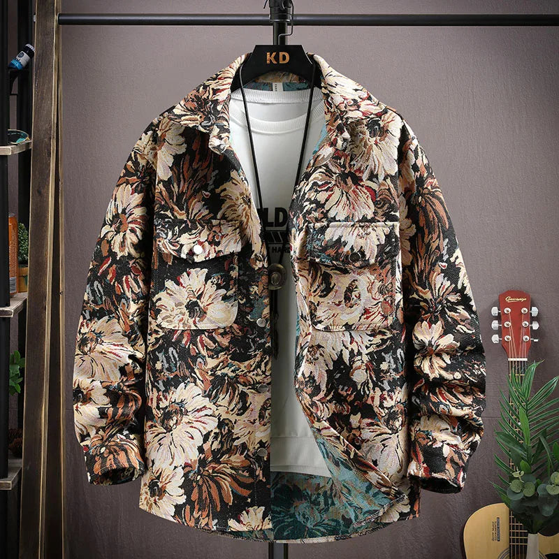 Majestic Floral Shirt - Redwood Main