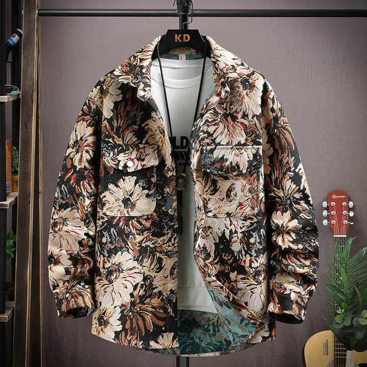 Majestic Floral Shirt - Redwood Main