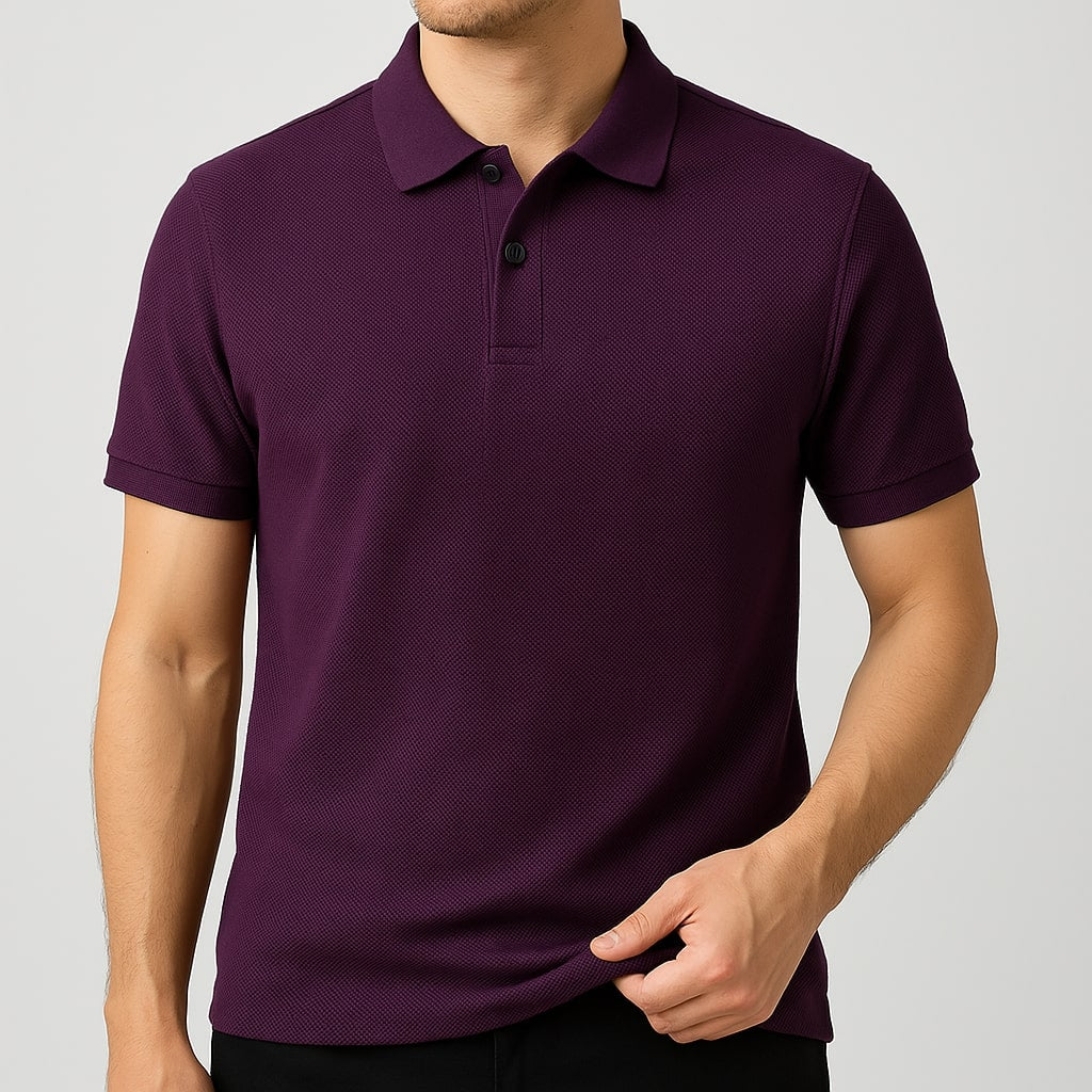 Velair Cotton Polo - Redwood Main