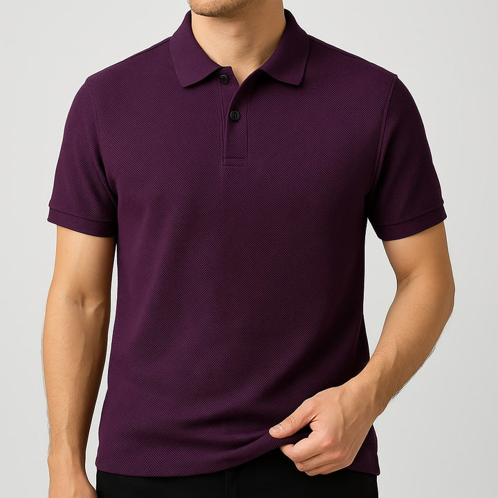 Velair Cotton Polo - Redwood Main