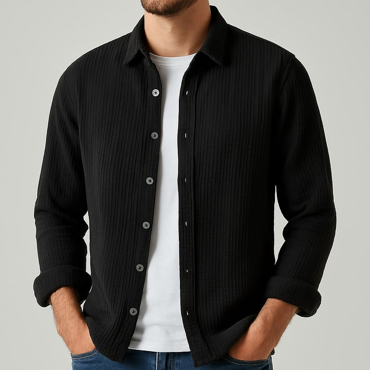 The Selway Cotton Shirt - Redwood Main