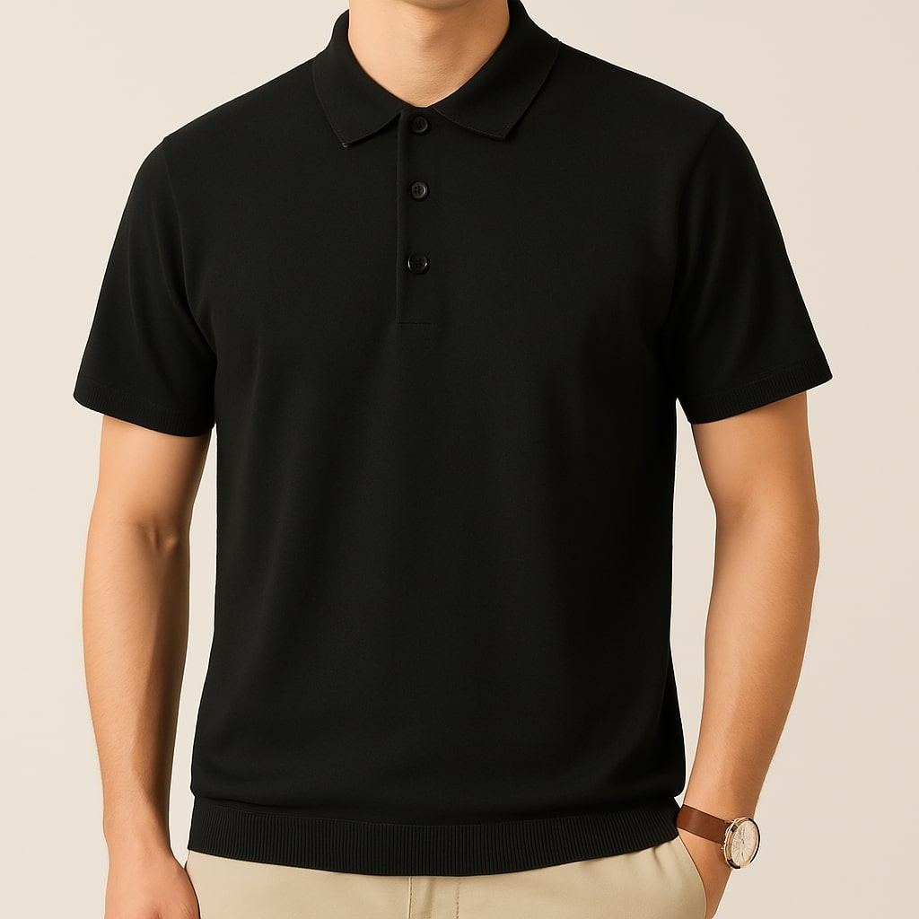 Lazare Merino Wool Polo - Redwood Main